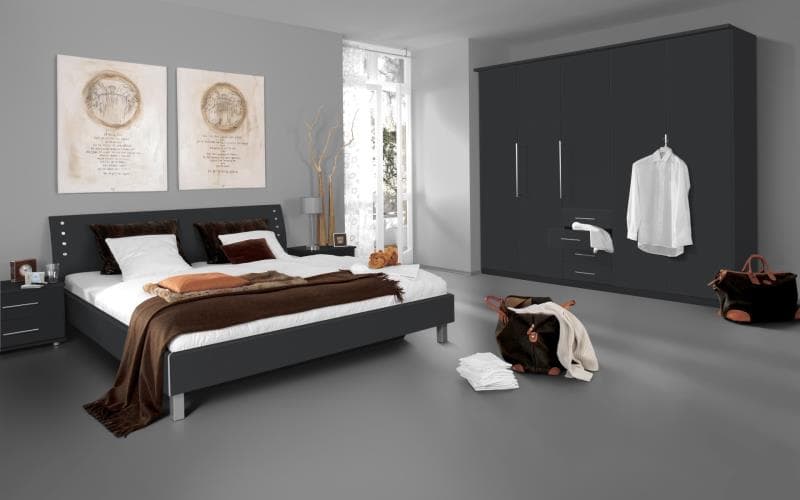 Saturn Gloss Anthracite Bedroom